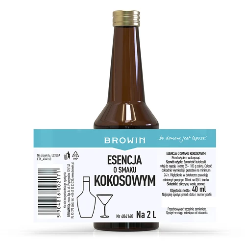 Esencja o smaku kokosowym na 2 L - 40 ml - 5