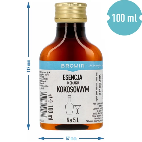 Esencja o smaku kokosowym, na 5 L - 100 ml - 7