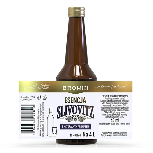 Esencja o smaku śliwowicy, na 4 L, 40 ml - 4