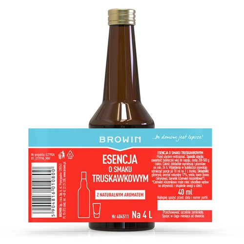 Esencja o smaku truskawkowym, 40 ml - 4