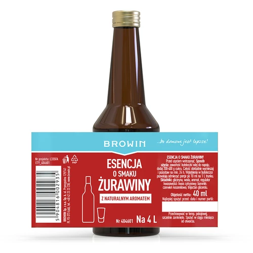 Esencja o smaku żurawiny na 4 L - 40 ml - 5