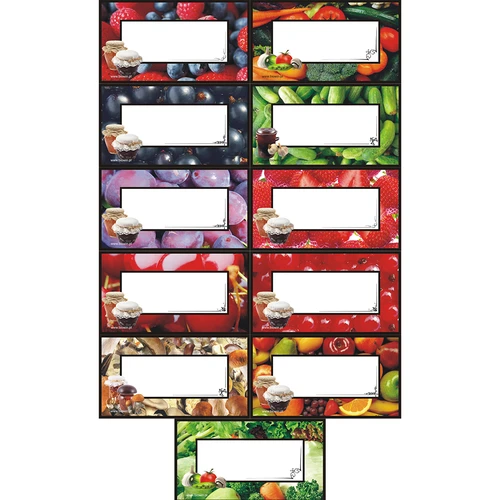 Etiketės naminiams konservams 84 mm/46 mm, lipnios, 30 vnt.