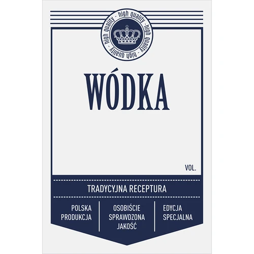Etykiety samoprzylepne 60x90 mm na butelki, wódkę, 3 wzory 20 szt. - 5