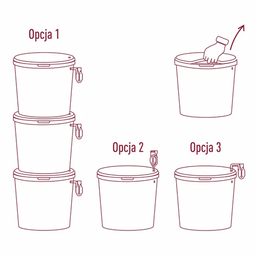 Fermentacijos indas su dangčiu 30 l - 12