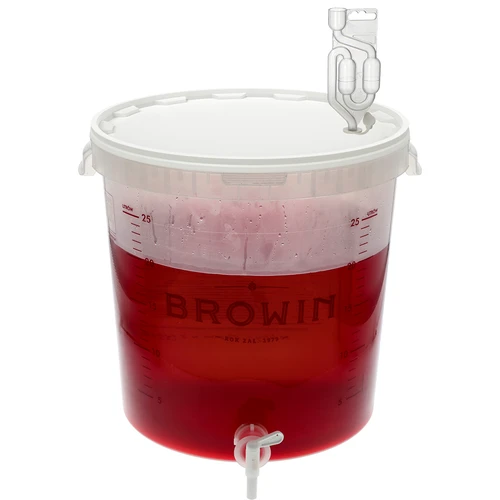 Fermentacijos talpa 30 l su spauda, kraneliu ir 3 vamzdeliais - 9