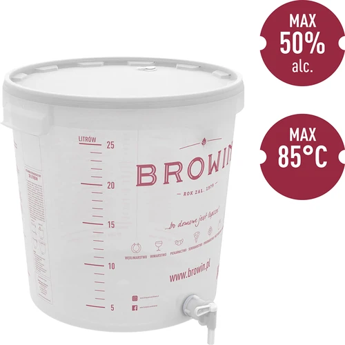 Fermentacinis indas 30 l su dangčiu ir čiaupu - 4