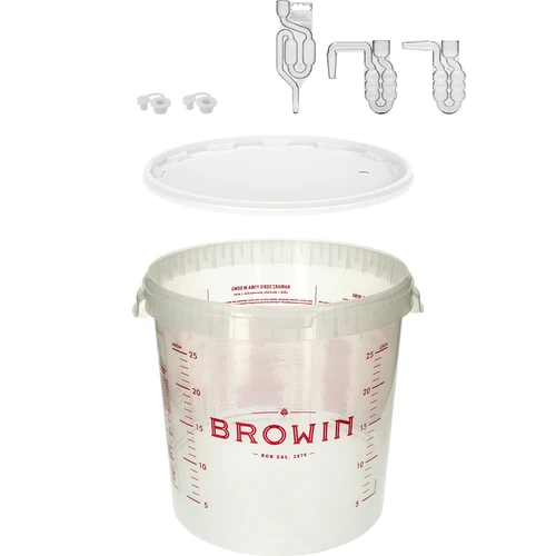 Fermentavimo indas 30 l su spauda ir 3 vamzdeliais - 3