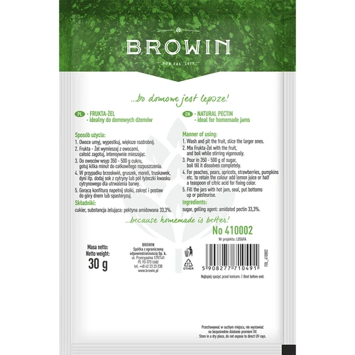 Frukta-Żel - Pektinas džemams ir konfitūrams, 30 vnt. - 3