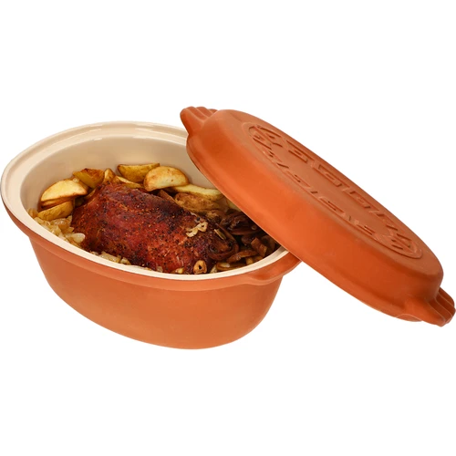 Glazūruotas romėniškas puodas 4,5 L (meandrai) - 10