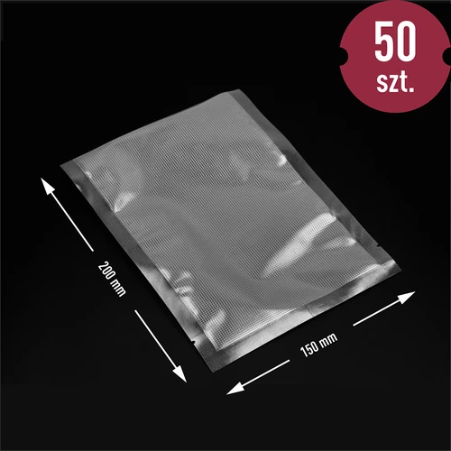 Gofruoti maišeliai vakuumatoriui, 15x20 cm, 50 vnt. - 7