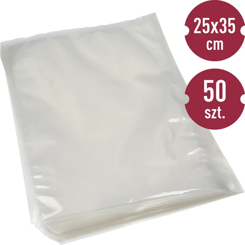 Gofruoti maišeliai vakuumatoriui 25 x 35 cm, 50 vnt.
