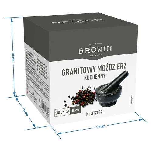 Granitinė virtuvinė grūstuvė - 10 cm - 10