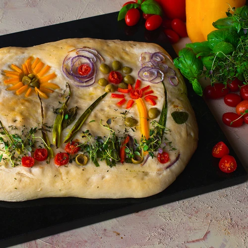 Granitinis stačiakampis picos akmuo 37 x 35 cm - 11