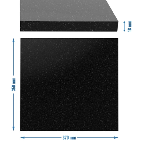 Granitinis stačiakampis picos akmuo 37 x 35 cm - 8