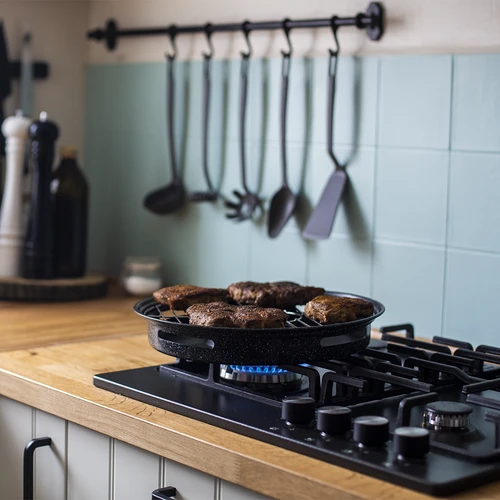 Grilio keptuvė su grotelėmis - 4