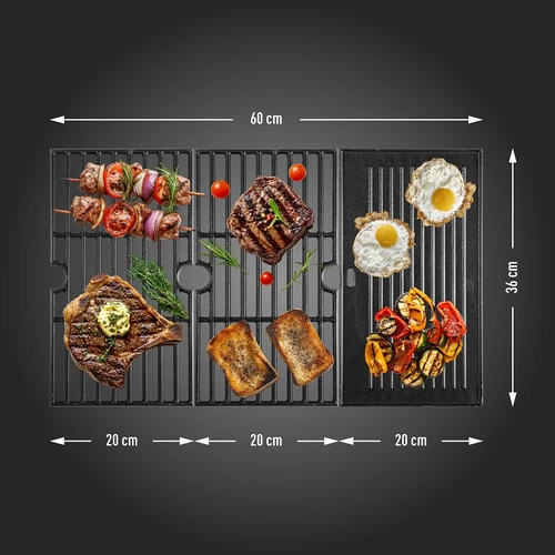 Grill gazowy dragON BBQ101, 11,7 kW, czarno-srebrny - 9