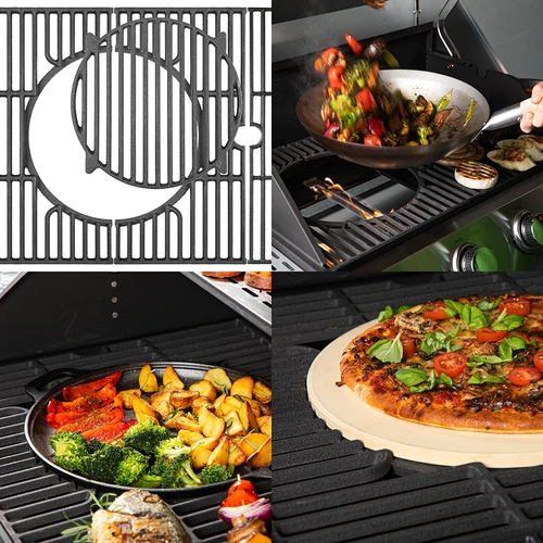 Grill gazowy dragON BBQ201, 18,8 kW, srebrny - 10