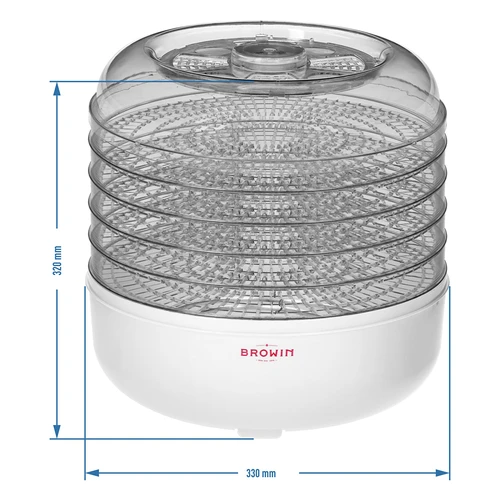 Grybų, vaisių, daržovių ir žolelių džiovintuvas, 125 W - 9