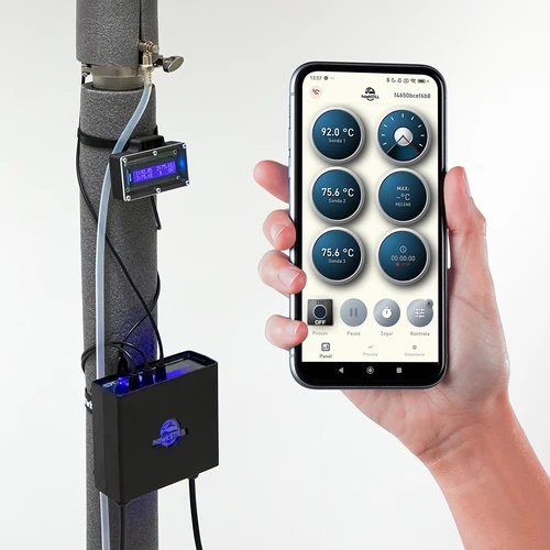 hawkSTILL Wi-Fi IQ rinkinys – distiliavimo termometras su Wi-Fi ir ekranu - 5