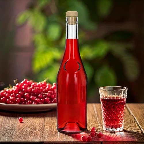 Herbowa 500 ml butelis su grybuko formos kamščiu, 1 vnt. - 9