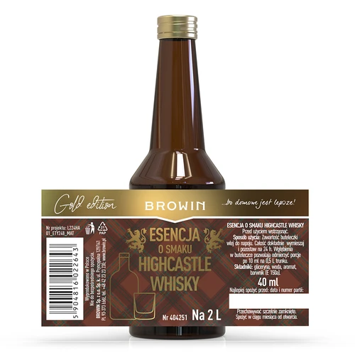 Highcastle Whisky skonio esencija, skirta 2 l - 40 ml - 4