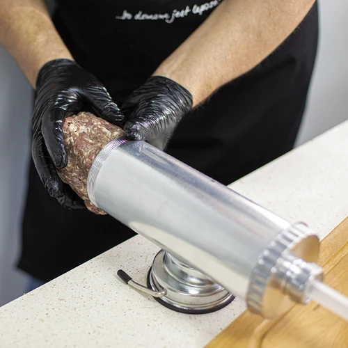 Horizontalus dešrų kimštuvas 1,5 kg su silikoniniu stūmokliu - 12