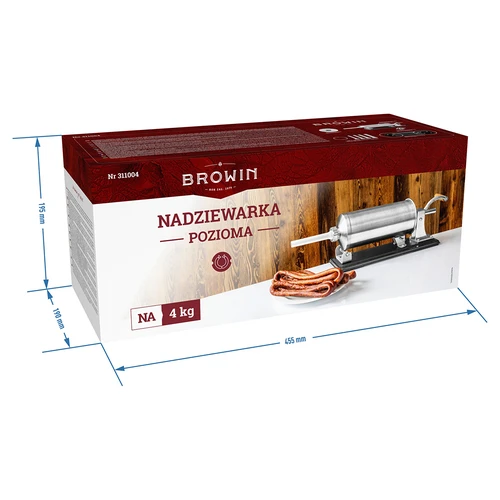 Horizontalus dešrų kimštuvas 4 kg - 11