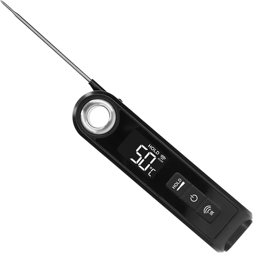 Infraraudonųjų spindulių virtuvinis termometras, kompaktiškas, su sulankstomu zondu - 3