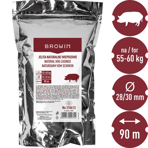 Jelita naturalne wieprzowe 28/30, 90m - 3