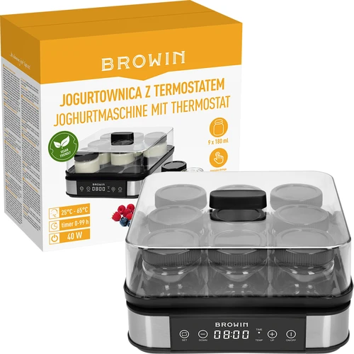 Jogurto gaminimo aparatas su termostatu, 9 stiklainiai, 1,6 L - 9