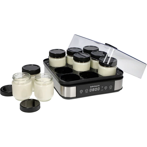 Jogurto gaminimo aparatas su termostatu, 9 stiklainiai, 1,6 L - 4