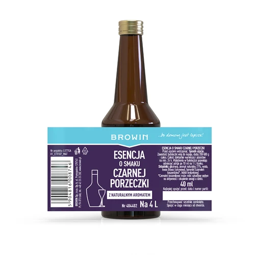 Juodųjų serbentų skonio esencija su natūraliu aromatu, skirta 4 l – 40 ml - 6