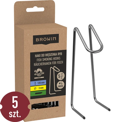 Kabliai žuvims rūkyti - dvigubi - 5 vnt.