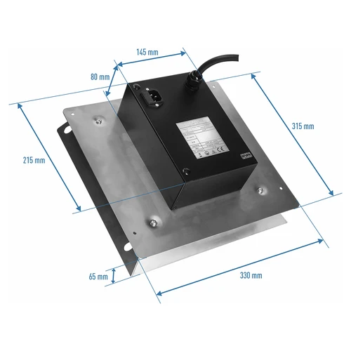 Kaitinimo modulis su ventiliatoriumi, 1,5 kW – lauko rūkykloms - 6