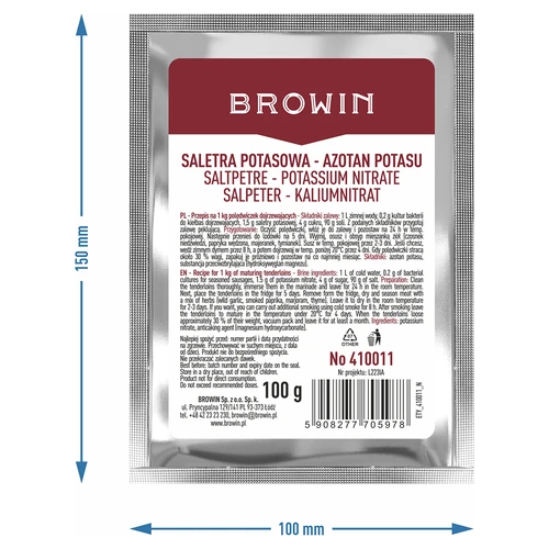 Kalio salietra mėsos sūdymui, 100 g - 6