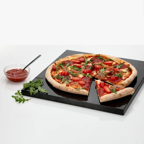 Kamień do pizzy granitowy prostokątny 37 x 35 cm - 6