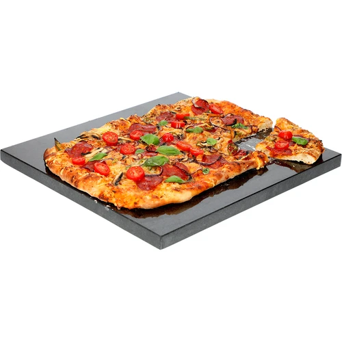 Kamień do pizzy granitowy prostokątny 37 x 35 cm - 7