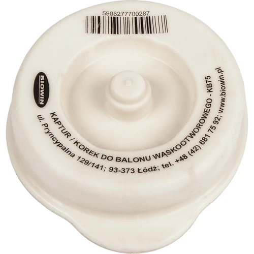 Kamštis / gaubtas balionams su siauru kakleliu fi 75 mm