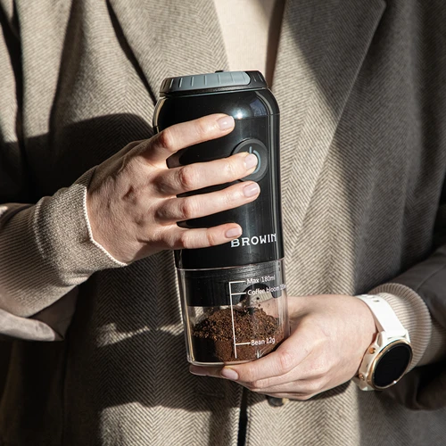 Kavos malūnėlis - elektrinis, girninis, su plikytuvu ir puodeliu - 15