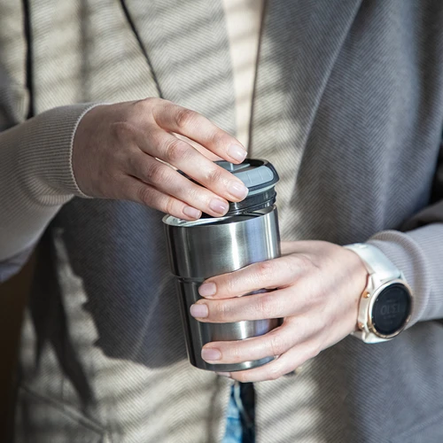 Kavos malūnėlis - elektrinis, girninis, su plikytuvu ir puodeliu - 18