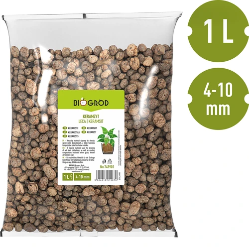 Keramzyt do roślin doniczkowych, ogrodnictwa i lasów w szkle, 4-10 mm, 1L - 3