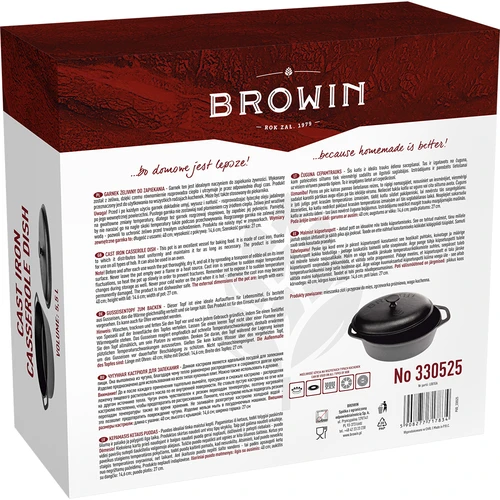 Ketaus puodas kepimui orkaitėje, 5,5 l - 7