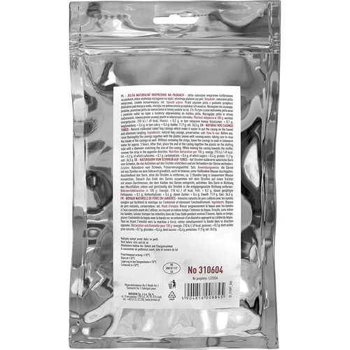 Kiaulės žarnų apvalkalai ant juostelių 28/30, 20m - 2