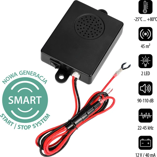 Kiaunių ir graužikų atbaidytuvas automobiliui (ultragarsinis)