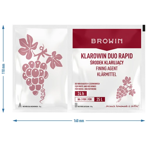 Klarowin Duo Rapid - chitozanas + kieselsol, 65 g - 6