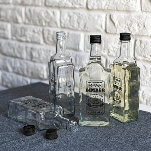 Klasztorna 500 ml butelis su užsukamu kamšteliu, užrašas „Bimber“, 1 vnt. - 6