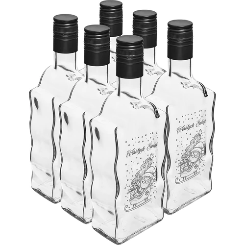 Klasztorna 500 ml butelis su užsukamu kamšteliu, spauda „Kalėdų Senelis“, 1 vnt. - 4