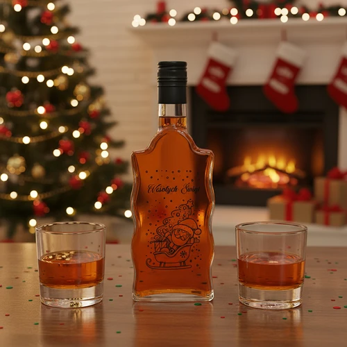 Klasztorna 500 ml butelis su užsukamu kamšteliu, spauda „Kalėdų Senelis“, 1 vnt. - 6