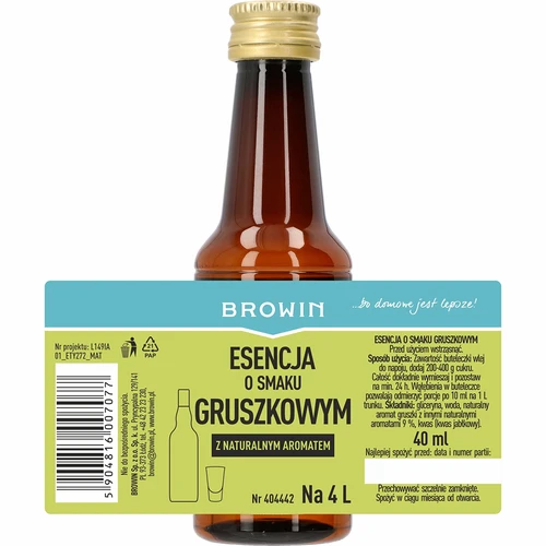 Kriaušių skonio esencija – kriaušinis likeris, koncentratas 40 ml - 4