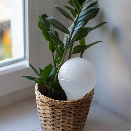 Kula nawadniająca do roślin, biała matowa z ceramiczną nóżką, 400ml - 11